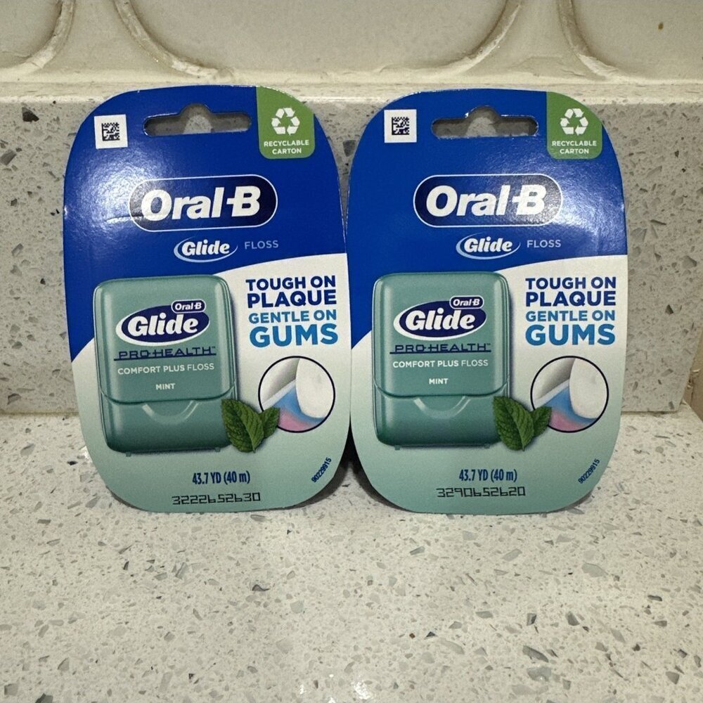 2 Oral B Glide Pro Health Comfort Plus Floss Mint 43.7 YD ORIGINAL